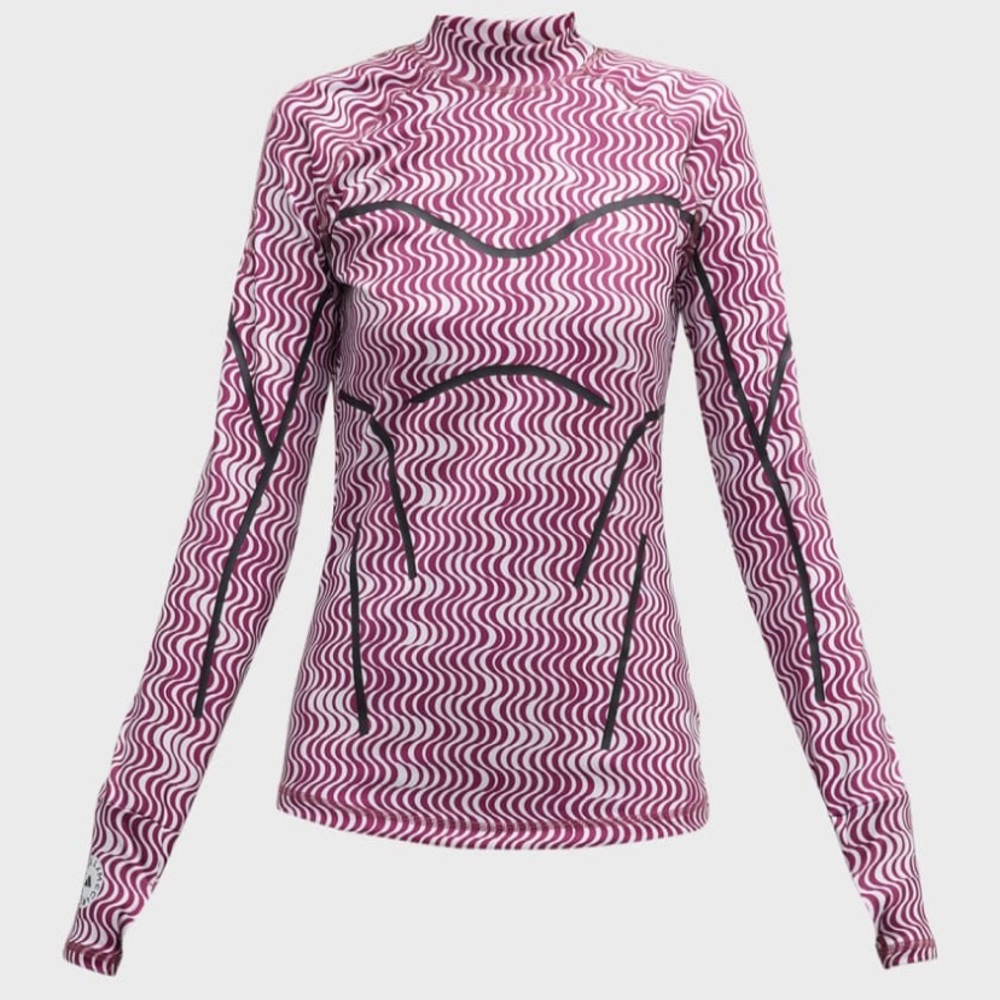 Adidas By Stella McCartney TruePurpose fitted  printed long sleeve top